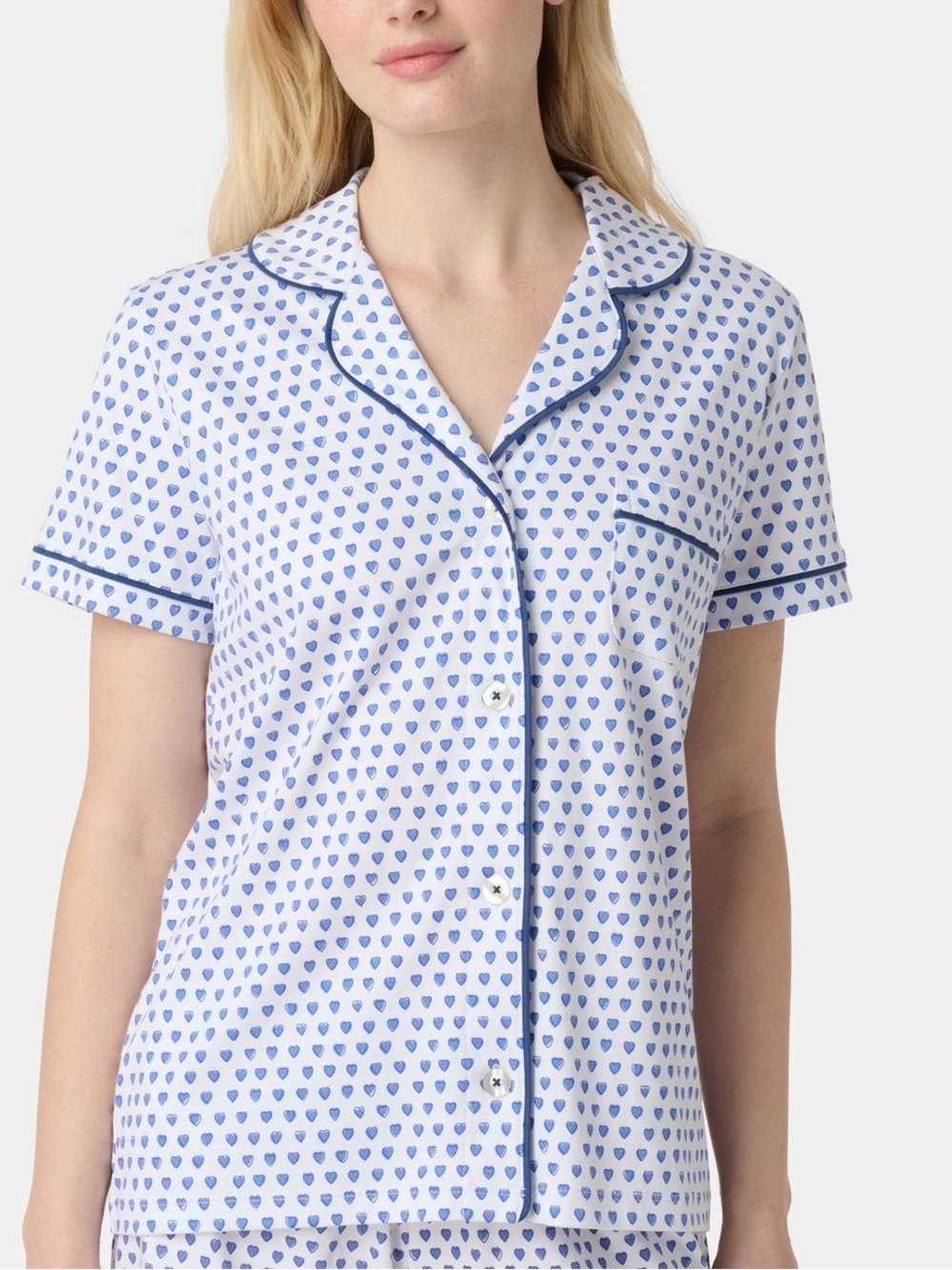 Roller Rabbit Hearts Polo Pajama Top Size XL